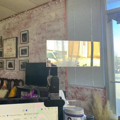 Ampper Convex Security Mirror 6.69" x 2.95" Rectangle | Adjustable Clip-On Safety Monitor thumbnail 7