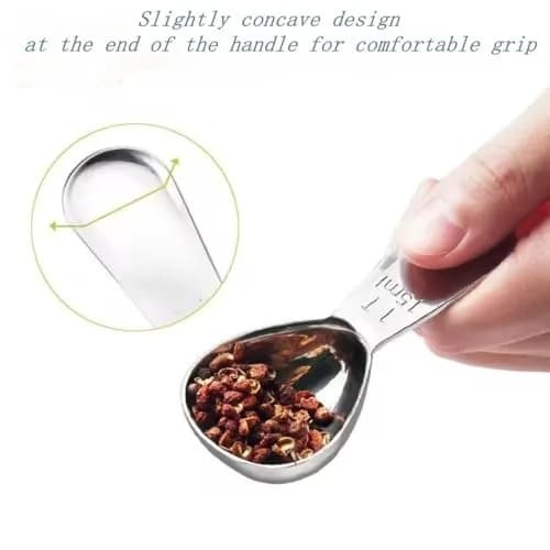 CoaGu 15ml Stainless Steel Coffee Scoop | Precision Measurement for Ground Coffee thumbnail 6