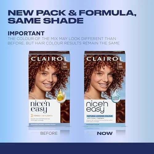 Clairol Nice'n Easy Permanent Hair Dye 5R Medium Auburn - Single Pack thumbnail 2