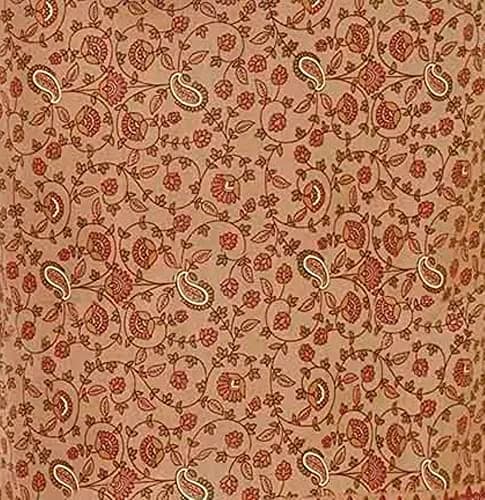 Miraan Women's Printed Cotton Dress Material Free Size Brown | Unstitched Casual Wear thumbnail 4