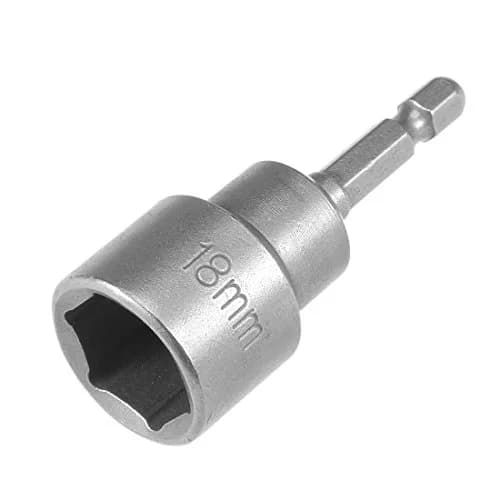 uxcell 18mm Magnetic Nut Setter Driver Bit 65mm (2.5") Length | Quick-Change Hex Shank thumbnail 1
