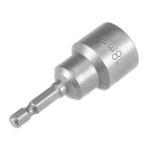 uxcell 18mm Magnetic Nut Setter Driver Bit 65mm (2.5") Length | Quick-Change Hex Shank thumbnail 5