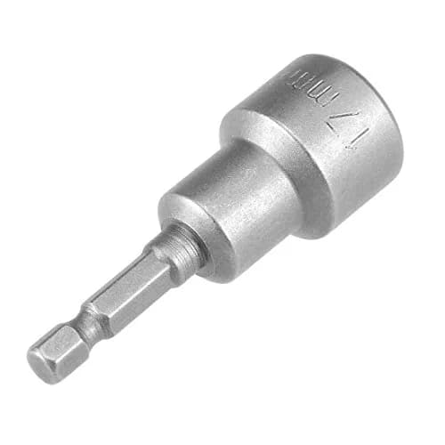 uxcell 17mm Magnetic Nut Setter Driver Bit 65mm Length | 1/4" Hex Shank thumbnail 5