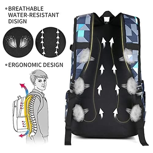 rickyh style School Backpack Travel Bag for Men & Women Lightweight College | Water-Resistant & Durable thumbnail 5