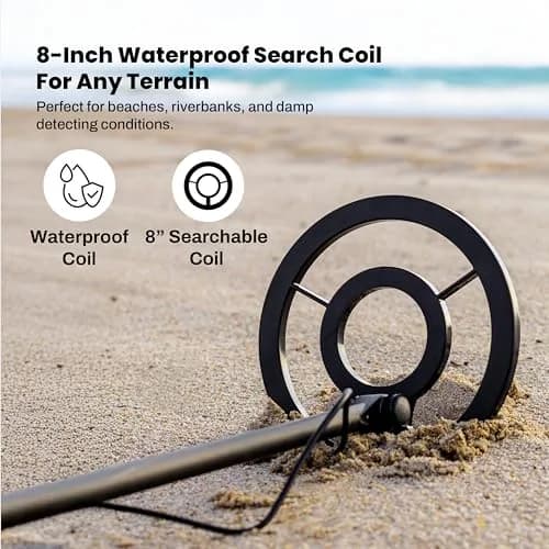 Bounty Hunter Tracker IV Metal Detector with Pinpointer, 8" Waterproof Coil, 3 Modes | 2.8 lb Lightweight for Adults & Kids thumbnail 4