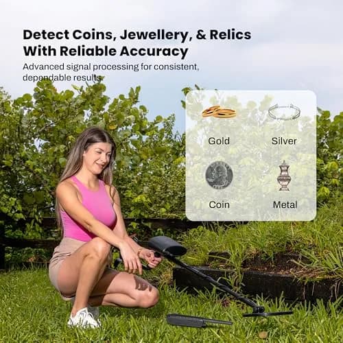 Bounty Hunter Tracker IV Metal Detector with Pinpointer, 8" Waterproof Coil, 3 Modes | 2.8 lb Lightweight for Adults & Kids thumbnail 6