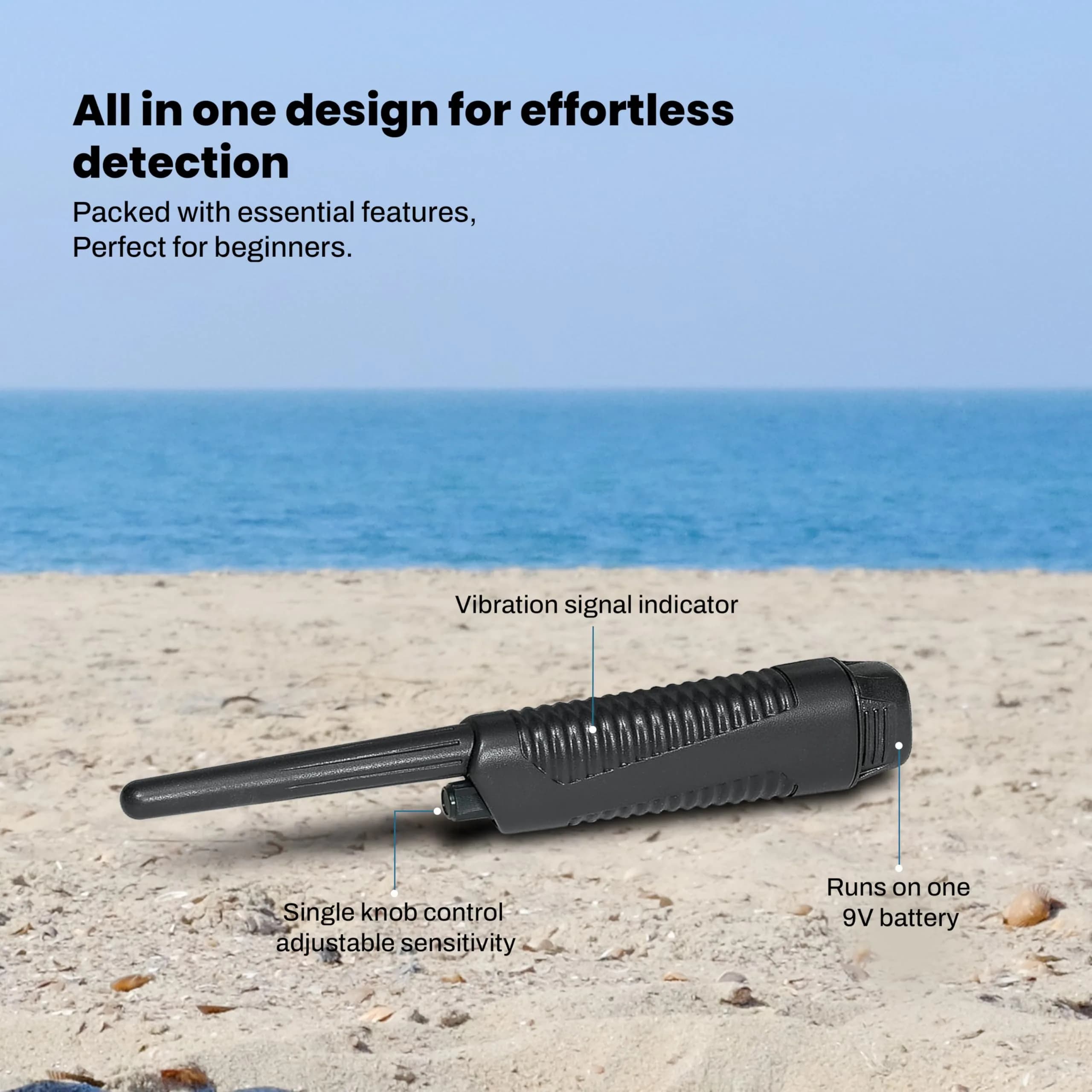 Bounty Hunter Tracker IV Metal Detector with Pinpointer, 8" Waterproof Coil, 3 Modes | 2.8 lb Lightweight for Adults & Kids - view 9
