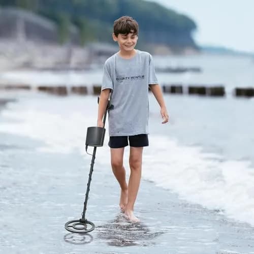 Bounty Hunter Tracker IV Metal Detector with Pinpointer, 8" Waterproof Coil, 3 Modes | 2.8 lb Lightweight for Adults & Kids thumbnail 2