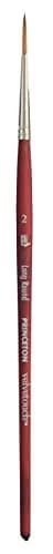 Princeton Velvetouch Artiste, Series 3950 Long Round Size 2 | Luxury Synthetic Brush for Acrylic, Watercolor & Oil thumbnail 1