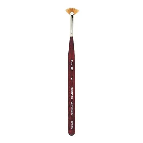 Princeton Velvetouch Artiste Series 3950 Mini Fan Brush 20/0 | Luxury Synthetic Blend for Mixed Media thumbnail 1