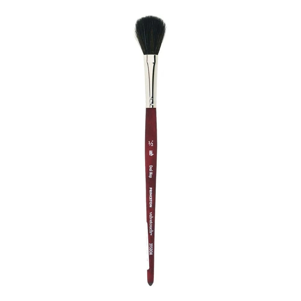 Princeton Velvetouch Series 3950 Paint Brush 1/2 Inch | Synthetic Multi-Media Brush for Acrylic, Oil & Watercolor