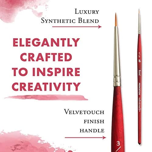 Princeton Velvetouch Series 3950 Paint Brush 3/0 | Multi-Media Acrylic, Oil & Watercolor thumbnail 4