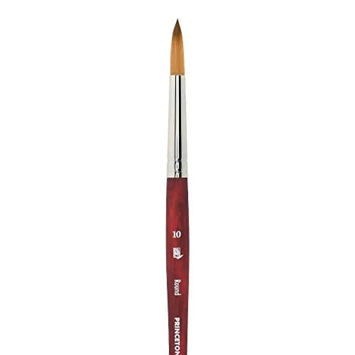 Princeton Velvetouch Round Brush, Synthetic, Short Handle, Size 10 | Premium Multi-Media Artist Brush thumbnail 2