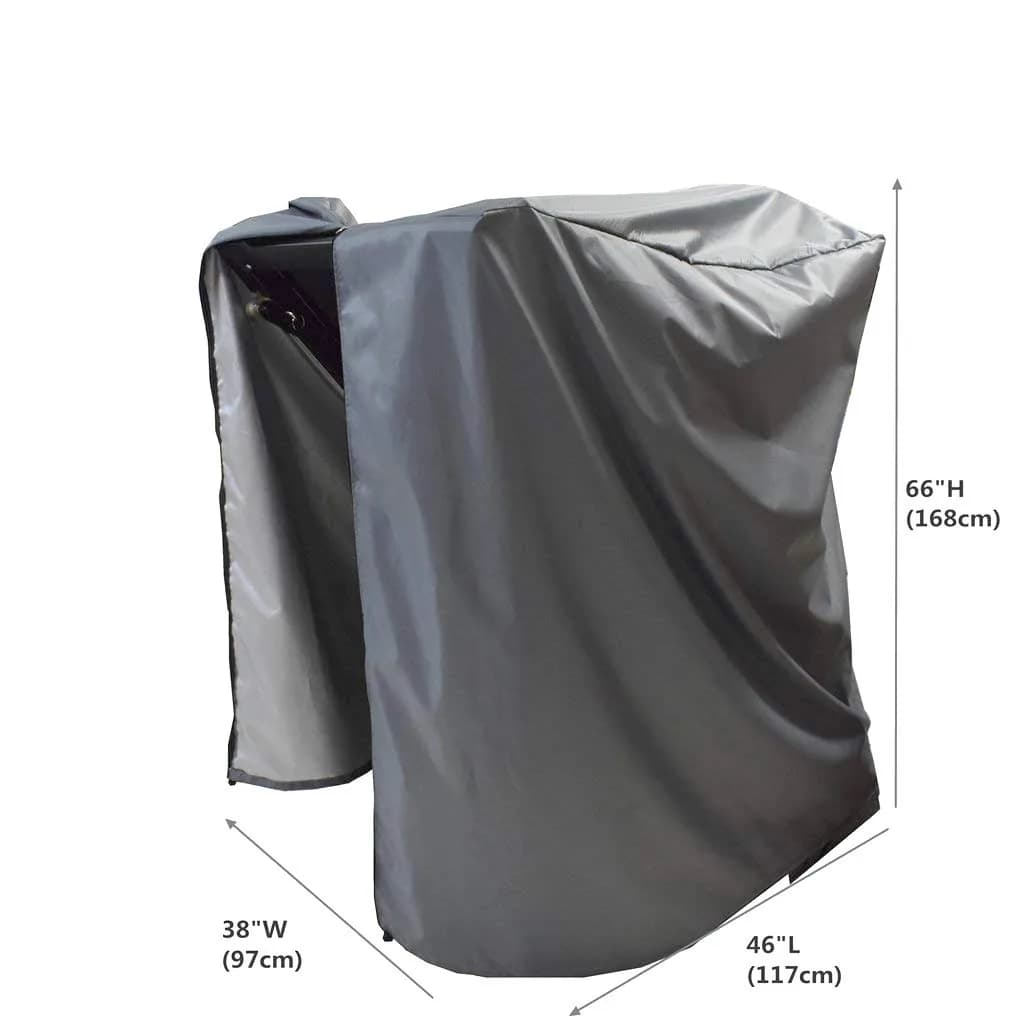 Mini Lustrous Treadmill Protective Cover Gray 117cm L x 97cm W x 168cm H | Dustproof Waterproof for Home Gym - view 2