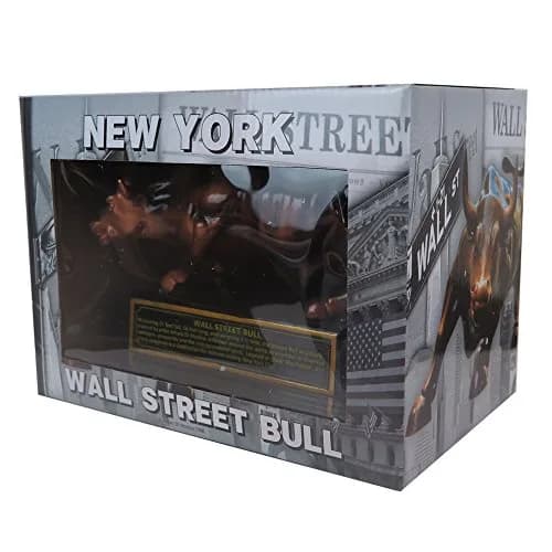Torkia Official Licensed Bronze Wall Street Bull Stock Market NYC Figurine with Base (Large 6.5") | Collectible Wall Street Figurine thumbnail 5