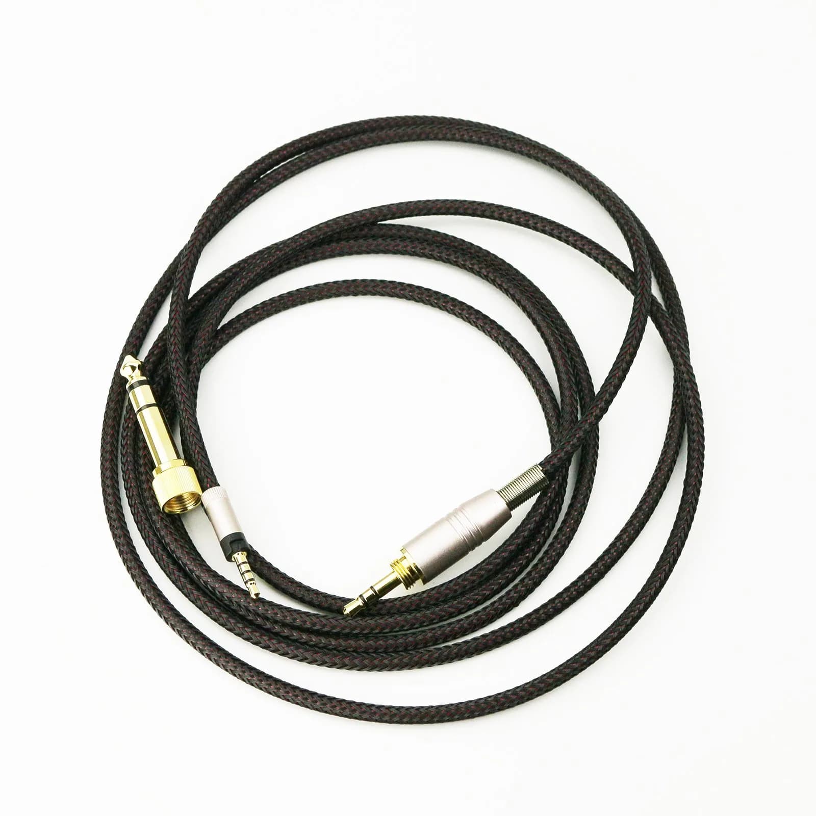NewFantasia Replacement Audio Upgrade Cable for Sennheiser HD4.40, HD4.50, HD4.30i, HD4.30G Headphones 2m (6ft) | Braided Tangle-Free OFC Wire — 2meters