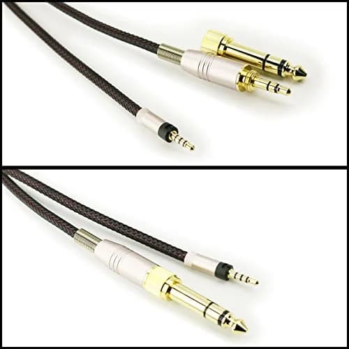 NewFantasia Replacement Audio Upgrade Cable for Sennheiser HD4.40, HD4.50, HD4.30i, HD4.30G Headphones 2m (6ft) | Braided Tangle-Free OFC Wire thumbnail 2