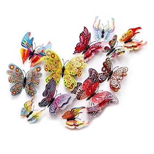 Koolemon 12PCS 3D Butterfly Fridge Magnets Wall Sticker | Home Decor & Party Gift thumbnail 1