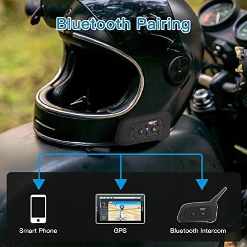 EJEAS V6 Pro Motorcycle Helmet Bluetooth Intercom 850mAh Waterproof Noise Cancellation thumbnail 6