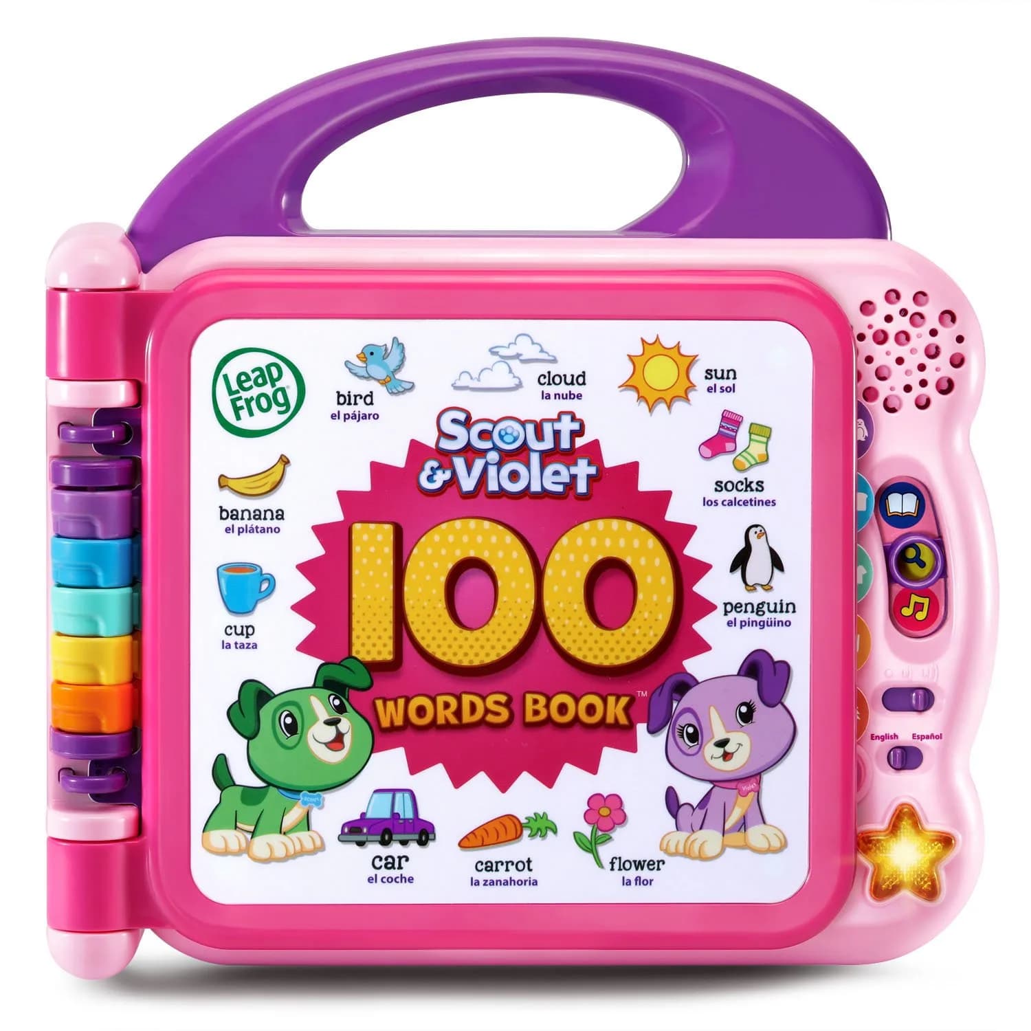 LeapFrog Scout and Violet 100 Words Book | Bilingual Learning Toy for Toddlers - main product image