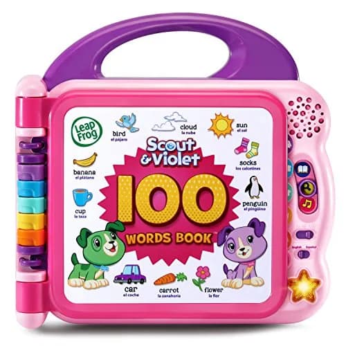 LeapFrog Scout and Violet 100 Words Book | Bilingual Learning Toy for Toddlers thumbnail 1