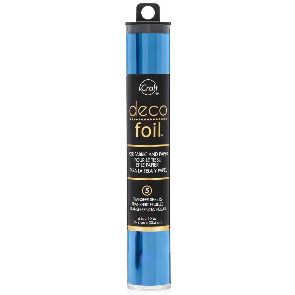 iCraft Deco Foil Transfer Sheets Denim 6" x 12" (15cm x 30cm) | 5 Sheets, Acid-Free - main product image