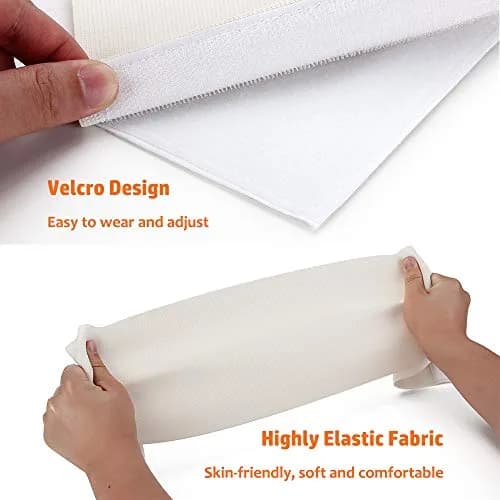 Mybow Ostomy Hernia Belt Wrap - 6.3cm (2.5") Opening, Medium, Light Beige | Breathable Cotton Support for Stoma Bag Security thumbnail 2