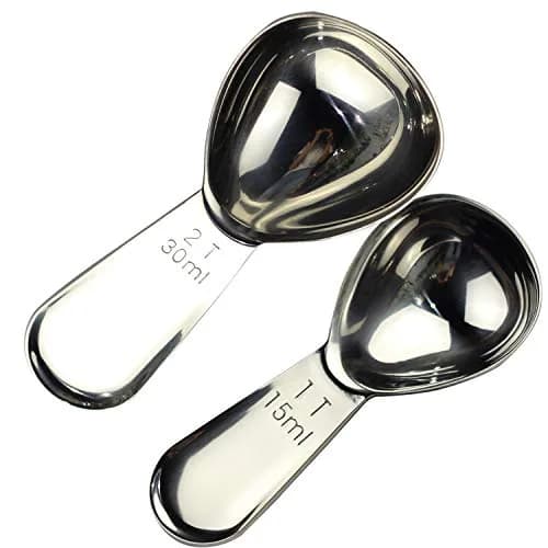 CoaGu Coffee Scoop Set 15ml & 30ml (1Tbsp & 2Tbsp) 18/8 Stainless Steel | Precise Coffee & Baking Measurements thumbnail 1
