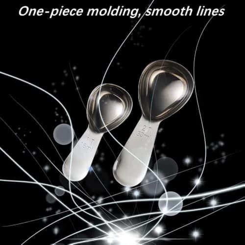 CoaGu Coffee Scoop Set 15ml & 30ml (1Tbsp & 2Tbsp) 18/8 Stainless Steel | Precise Coffee & Baking Measurements thumbnail 6