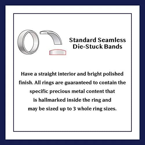 DECADENCE 14K Yellow Gold Wedding Band 4mm | Polished Plain Ring, Size 8, Italy thumbnail 4