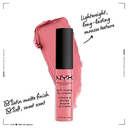 NYX PROFESSIONAL MAKEUP Soft Matte Lip Cream Cyprus Light Pastel Pink 7.65ml (0.27 Fl Oz) | Matte Finish thumbnail 2
