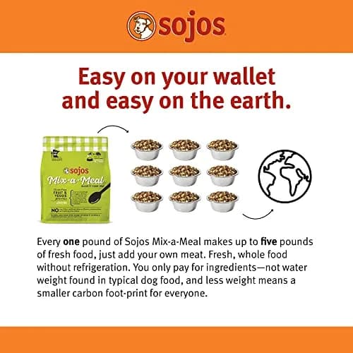 Sojos Natural 8 lb (3.63 kg) Grain-Free Pre-Mix Dog Food | Mix Your Own Raw Meals thumbnail 4
