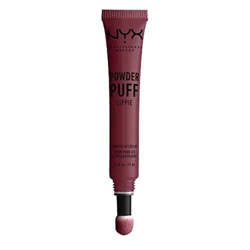 NYX PROFESSIONAL MAKEUP Powder Puff Lippie Lip Cream, Moody (Cool Toned Plum) | Matte, Long Lasting, Vegan Lipstick - main product image
