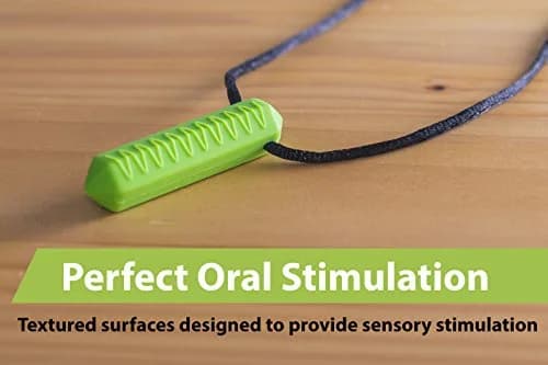 Tilcare Chew Chew Crayon Sensory Necklace Set – Ocean Blue 3-Pack | Safe Silicone Chewy Toy for Kids & Adults thumbnail 6