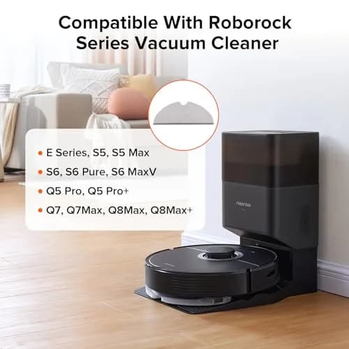 roborock Microfiber Mop Cloths 2 Pack for Q Series | Reusable, Compatible with Roborock Vacuum Cleaners thumbnail 2