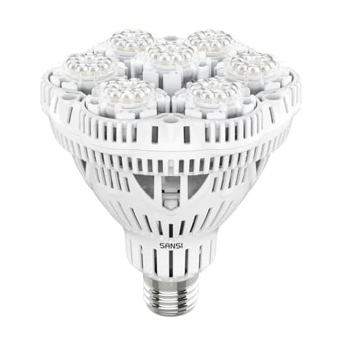 SANSI 36W BR30 Grow Light Bulb 4000K Daylight Full Spectrum | 16.5 cm (6.5 in) Height, 12.9 cm (5.16 in) Diameter thumbnail 1