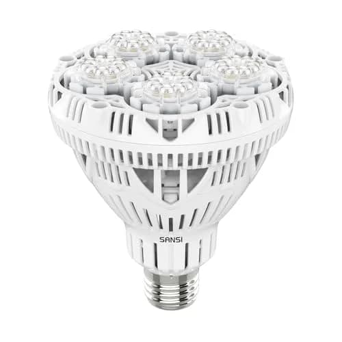SANSI 24W Full Spectrum Grow Light Bulb 4000K Daylight | 300W Equivalent BR30 LED Plant Light thumbnail 1
