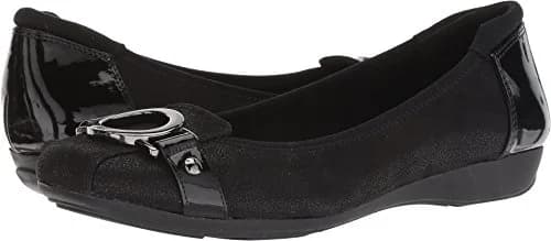Anne Klein Umeko Ballet Flat Black/Multi Fabric 6.5 US | Stylish, Cushioned, No Heel thumbnail 5