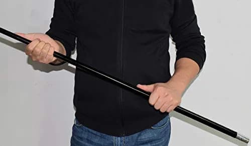 OUERMAMA Black Metal Appearing Cane 1.1 Meter (43.3 Inches) | Professional Stage Magic Trick with Tutorial thumbnail 8
