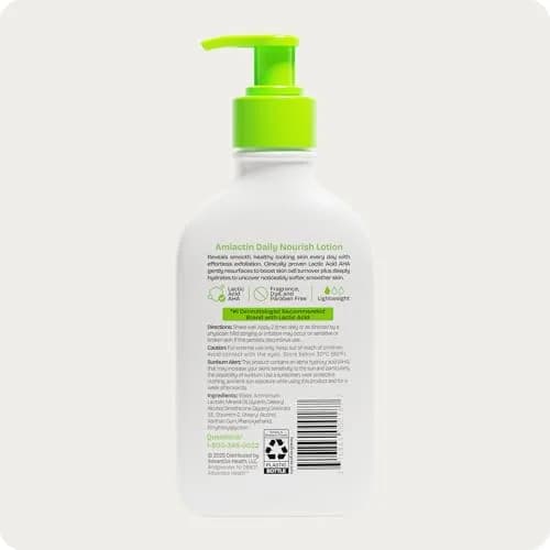 AmLactin Daily Nourish Body Lotion 233ml (7.9 Fl Oz) | 12% Lactic Acid Exfoliates & Hydrates Rough Dry Skin thumbnail 6