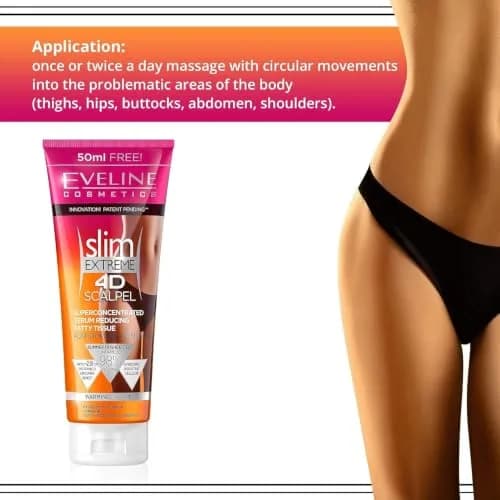 EVELINE COSMETICS Slim Extreme 4D Scalpel Super Concentrated Serum 250ml (8.5 Fl Oz) | Dermatologically Tested thumbnail 5