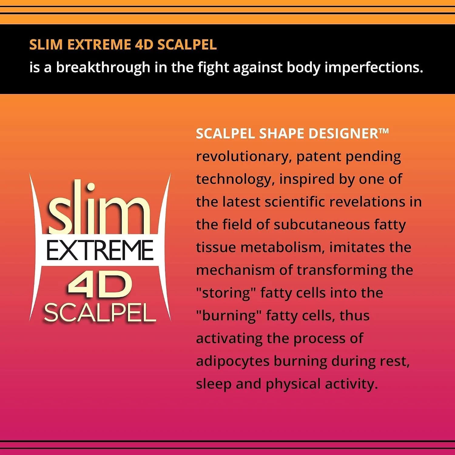 EVELINE COSMETICS Slim Extreme 4D Scalpel Super Concentrated Serum 250ml (8.5 Fl Oz) | Dermatologically Tested - view 3
