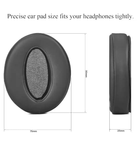 defean Replacement Earpads for Sennheiser HD 4.50BT, HD 4.40BT, HD 4.30G, HD 450BT, HD 350BT Headsets (Black, 2-Pack) thumbnail 4
