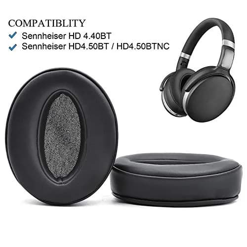 defean Replacement Earpads for Sennheiser HD 4.50BT, HD 4.40BT, HD 4.30G, HD 450BT, HD 350BT Headsets (Black, 2-Pack) thumbnail 5