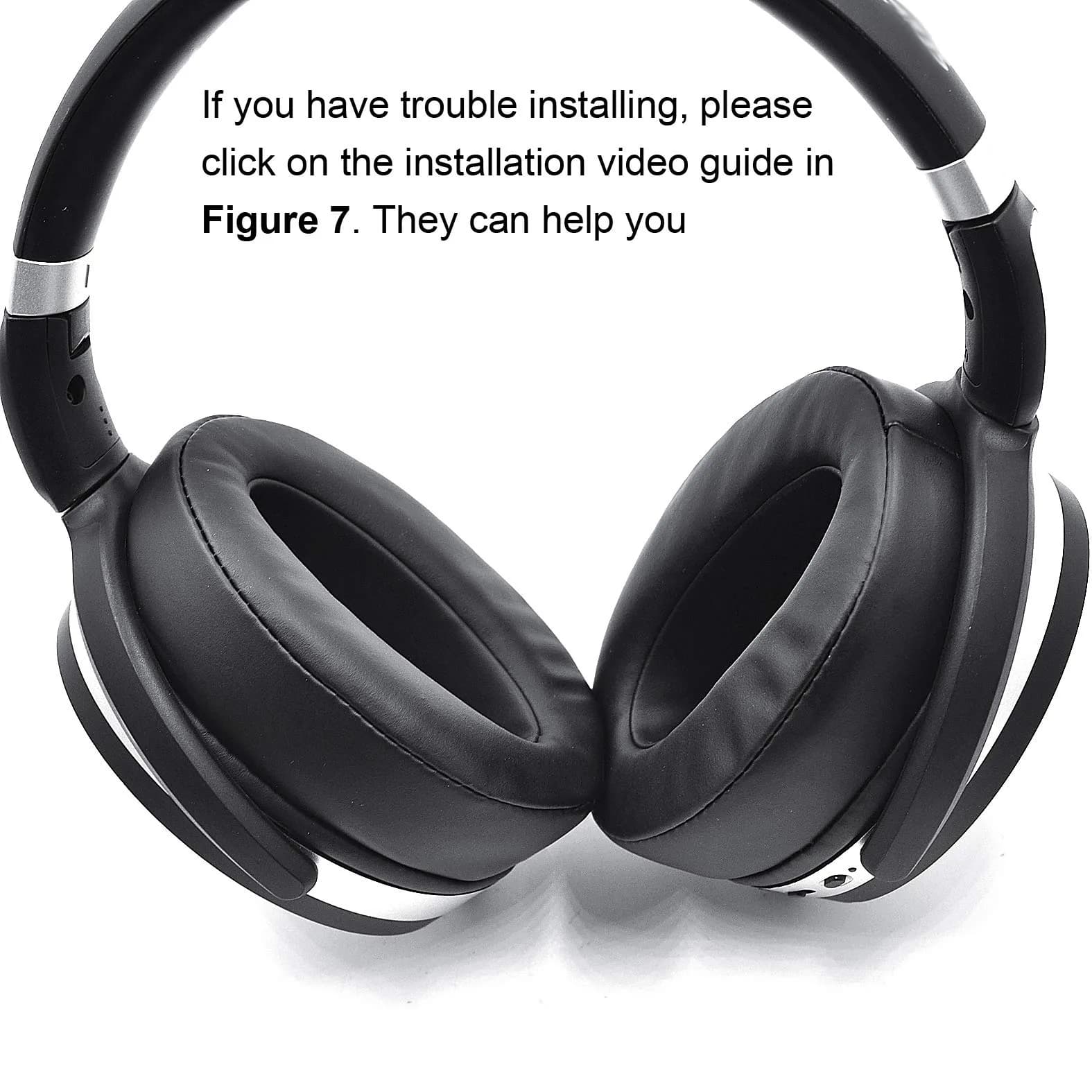 defean Replacement Earpads for Sennheiser HD 4.50BT, HD 4.40BT, HD 4.30G, HD 450BT, HD 350BT Headsets (Black, 2-Pack) - view 6