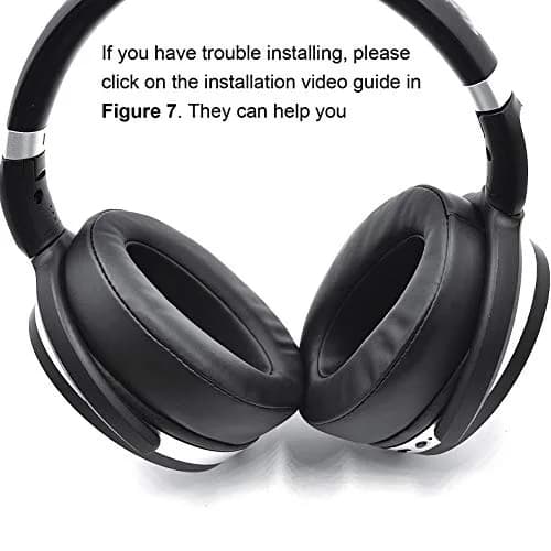 defean Replacement Earpads for Sennheiser HD 4.50BT, HD 4.40BT, HD 4.30G, HD 450BT, HD 350BT Headsets (Black, 2-Pack) thumbnail 6