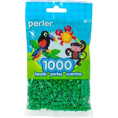 Perler Beads Fuse Beads for Crafts 1000pcs Shamrock Green | Creative Crafting for Kids & Adults thumbnail 1