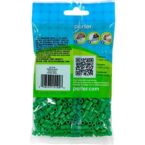 Perler Beads Fuse Beads for Crafts 1000pcs Shamrock Green | Creative Crafting for Kids & Adults thumbnail 2