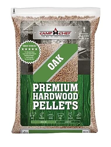 Camp Chef Oak Flavor 20 lb All-Natural Hardwood Pellets | Medium Smoke, Versatile for Grills & Smokers thumbnail 1