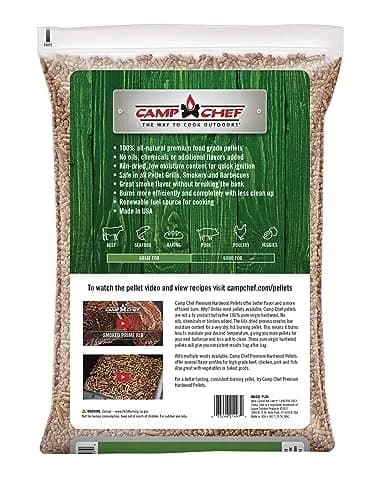 Camp Chef Oak Flavor 20 lb All-Natural Hardwood Pellets | Medium Smoke, Versatile for Grills & Smokers thumbnail 2